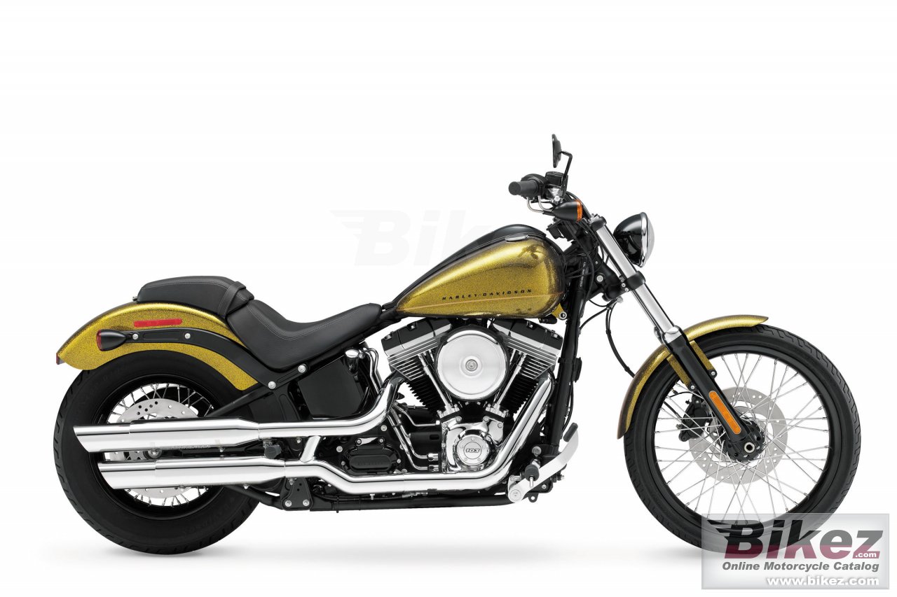 Big Harley-Davidson softail blackline picture and wallpaper from Bikez.com